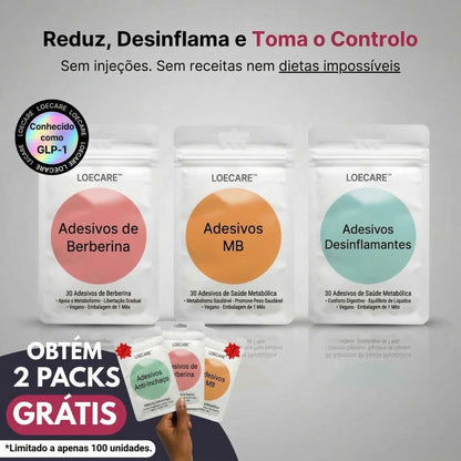 Trio Adesivos Metabólicos - LOECARE™ (90 PARCHES)