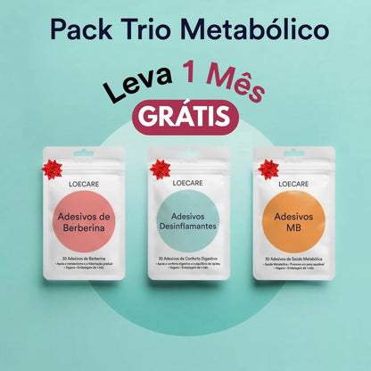 Trio Adesivos Metabólicos - LOECARE™ (90 PARCHES)