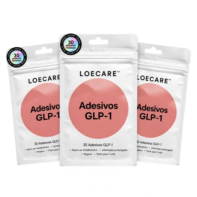 Três packs de adesivos GLP-1 LOECARE